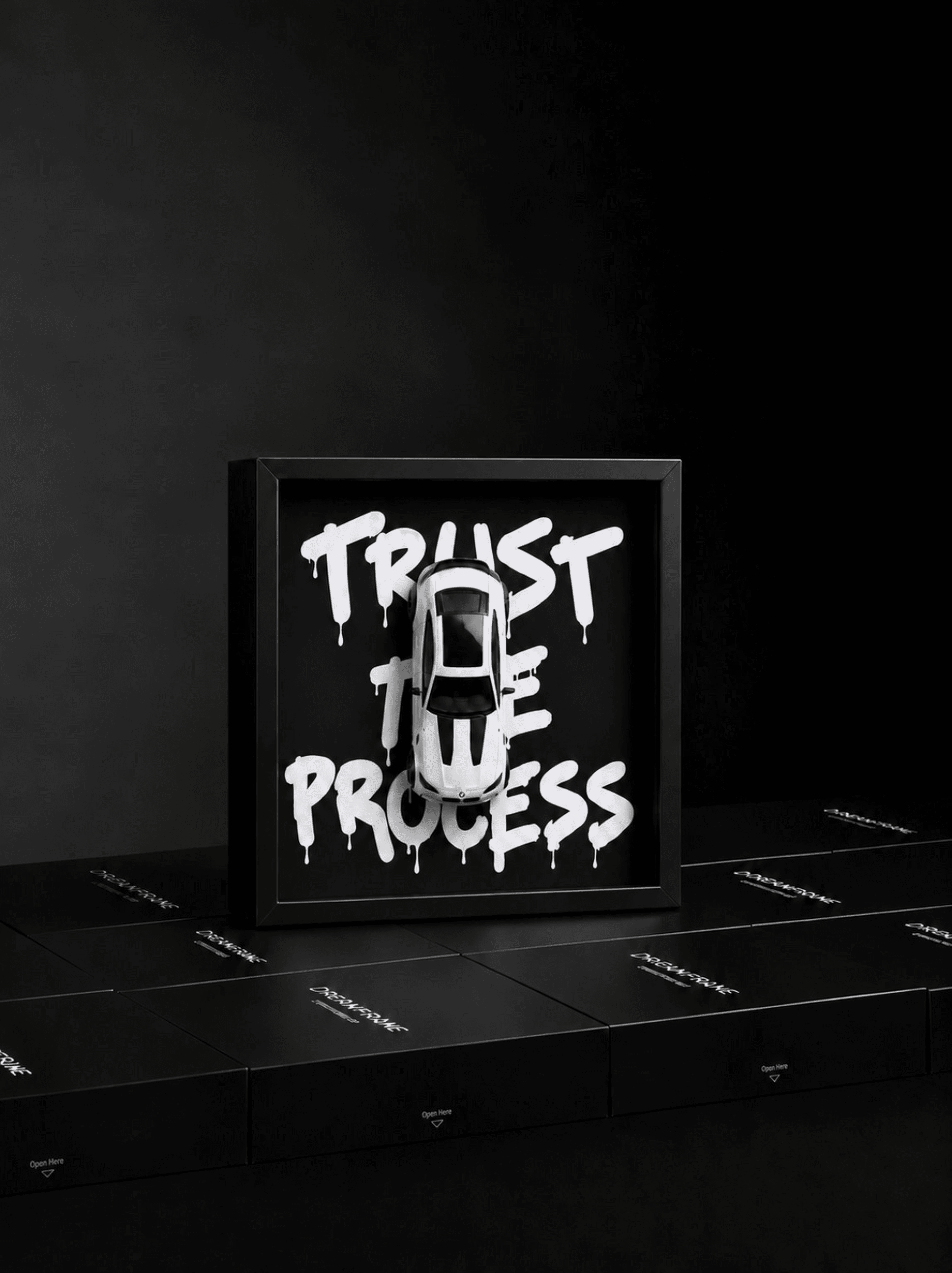 Cadre 3D Bmw M3 CS en relief, vue 3 sur 3 | Dream Frame