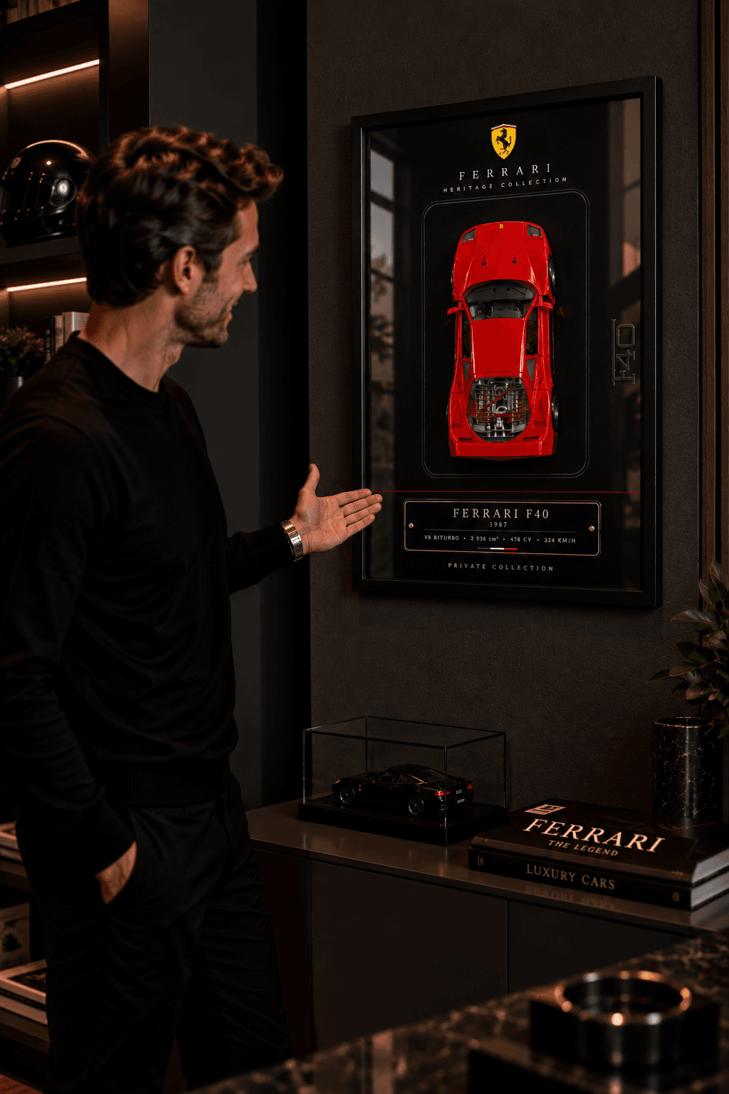 Ferrari F40 (1987) — Cadre 3D - Vue 2